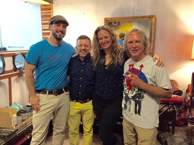 One more "normal" group shot for the road (before our new band hits the road) ... Chuck Beard, Justin Quarry, Megan Palmer, and Tom Eizonas